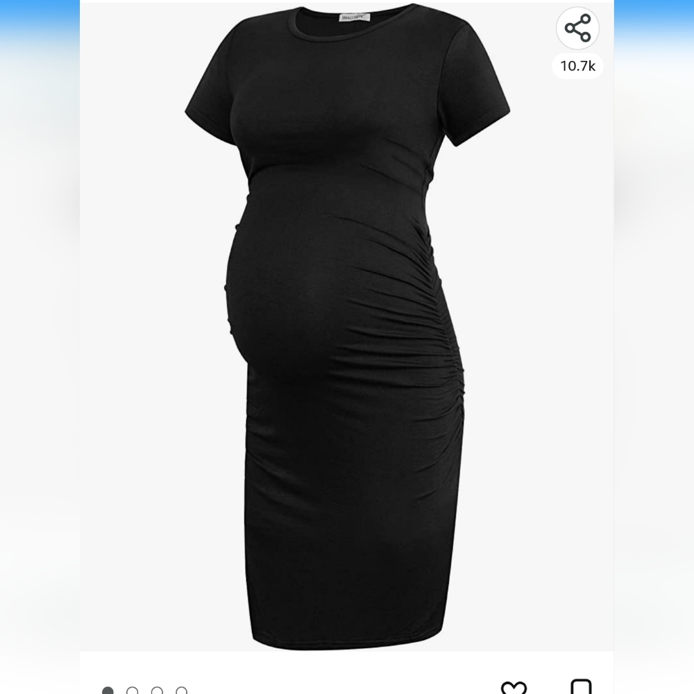 Black maternity dress